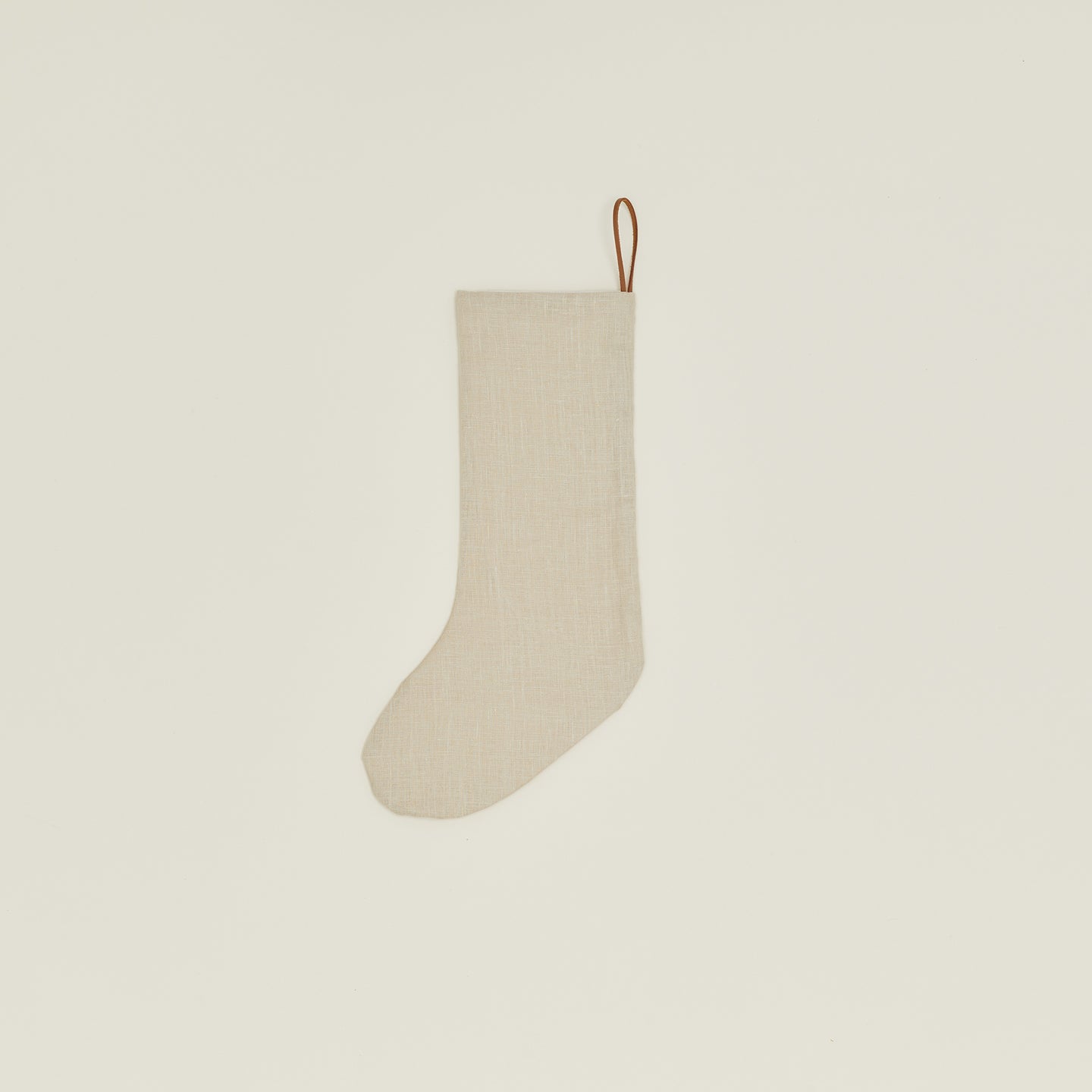 Simple Linen Stocking - Flax