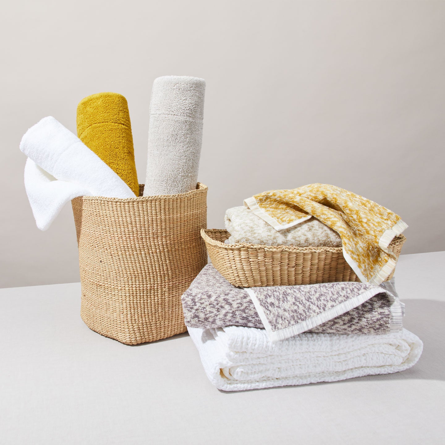 Simple Terry Bath Mat - Light Grey