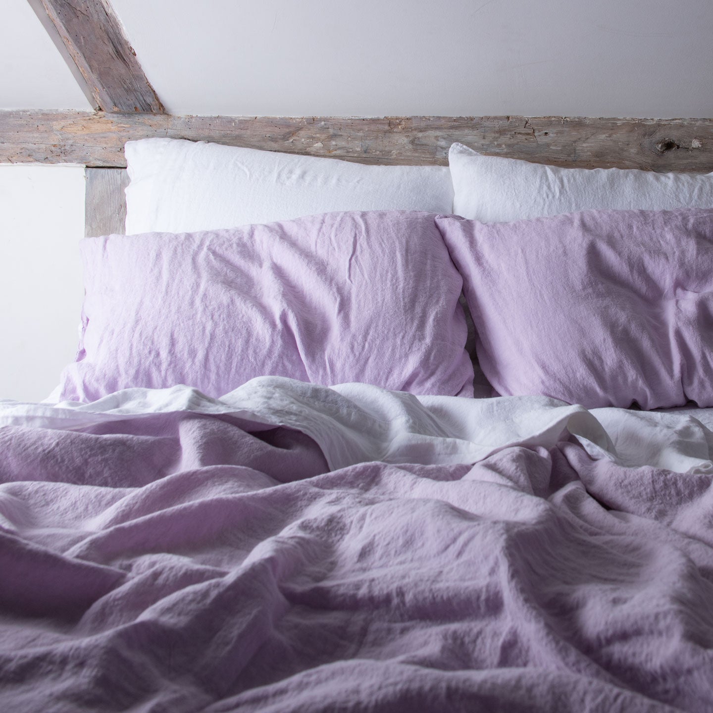 Simple Linen Duvet - Lilac