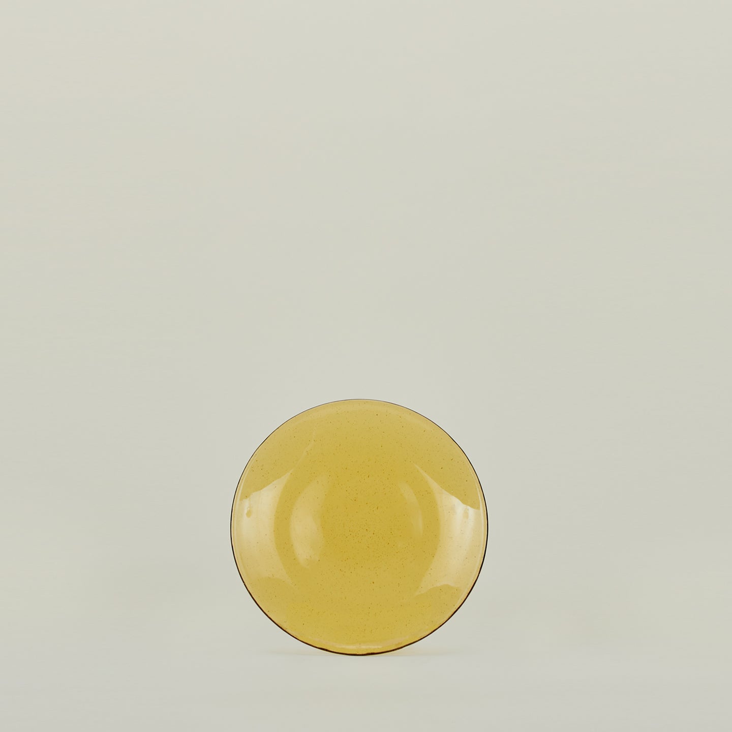 Glass Salad Plate - Amber