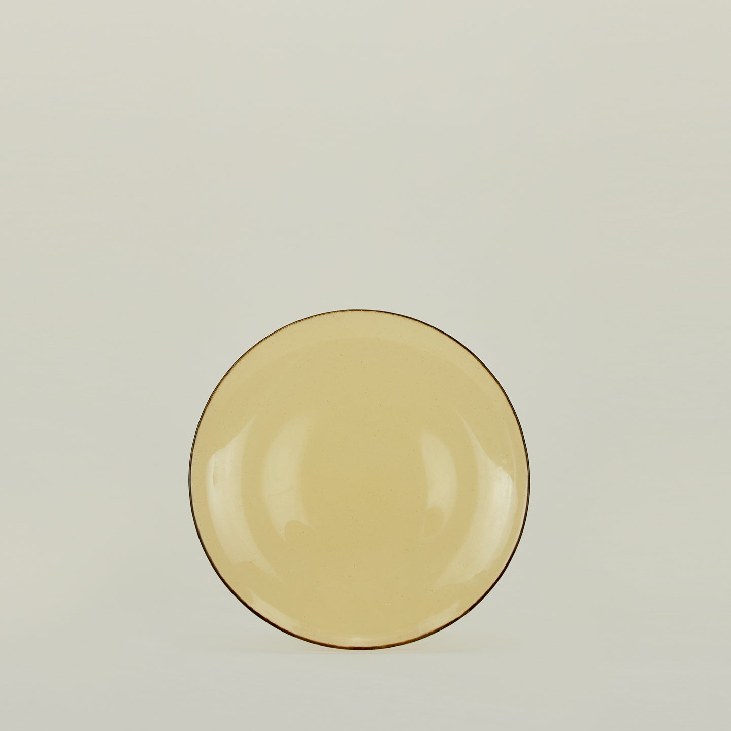 Glass Dinner Plate - Amber