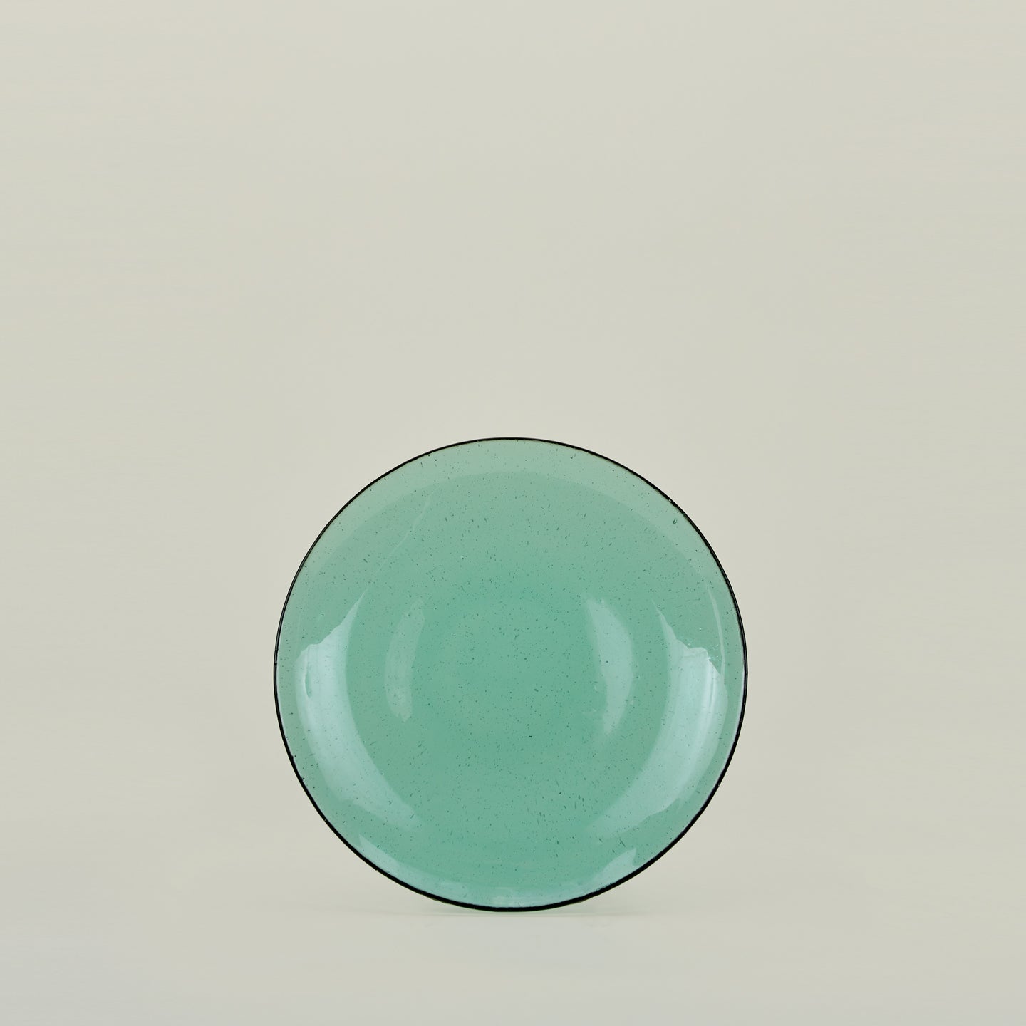 Glass Dinner Plate - Jade