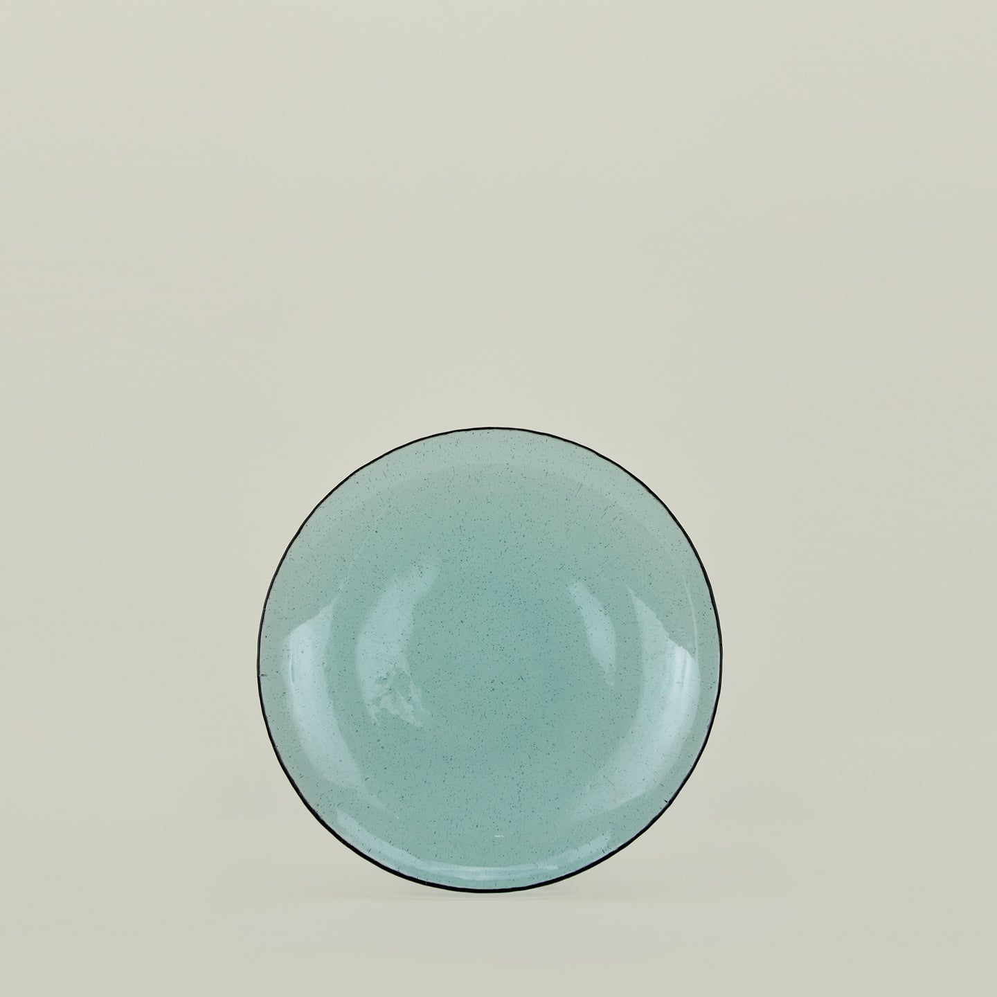 Glass Dinner Plate - Peacock