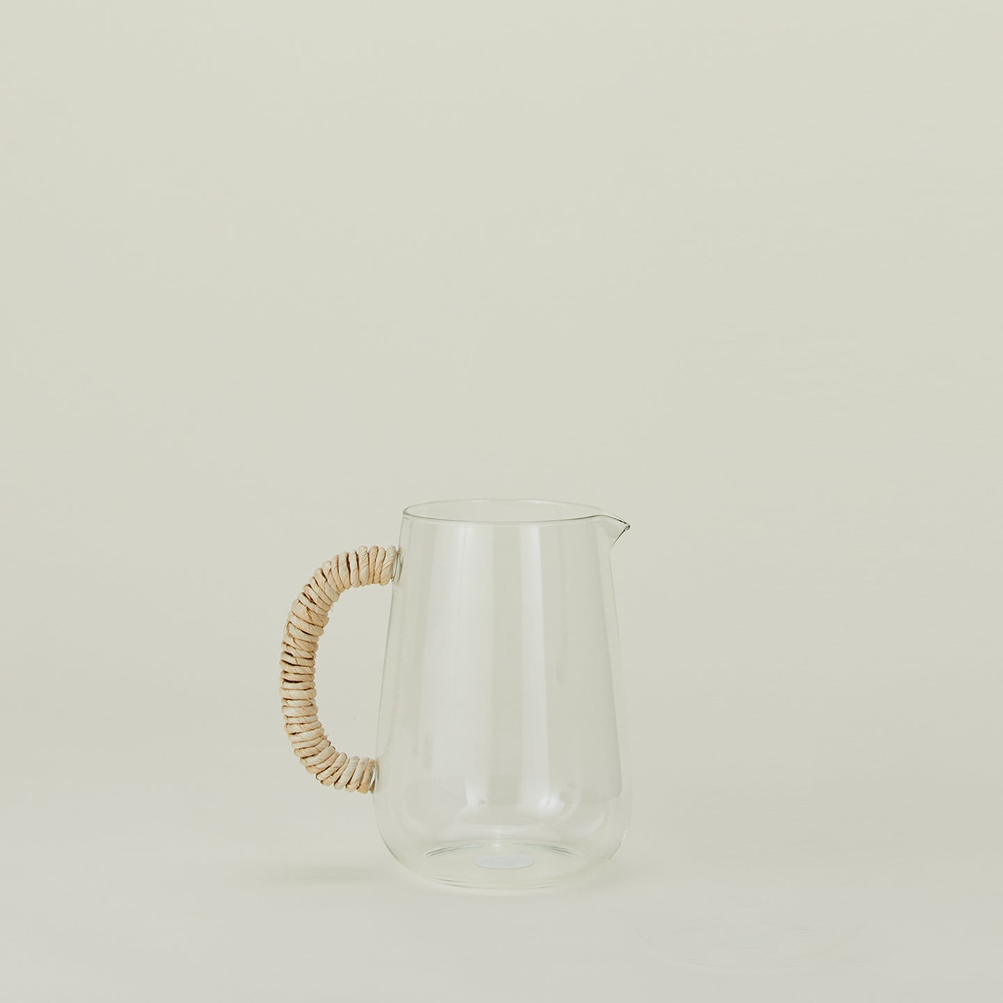 Wrapped Handle Glass Pitcher