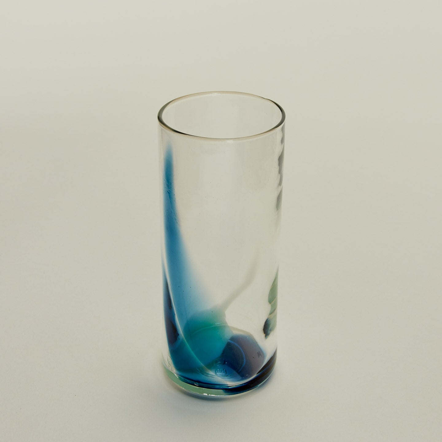 Blown Glass Highball - Sky/Peacock