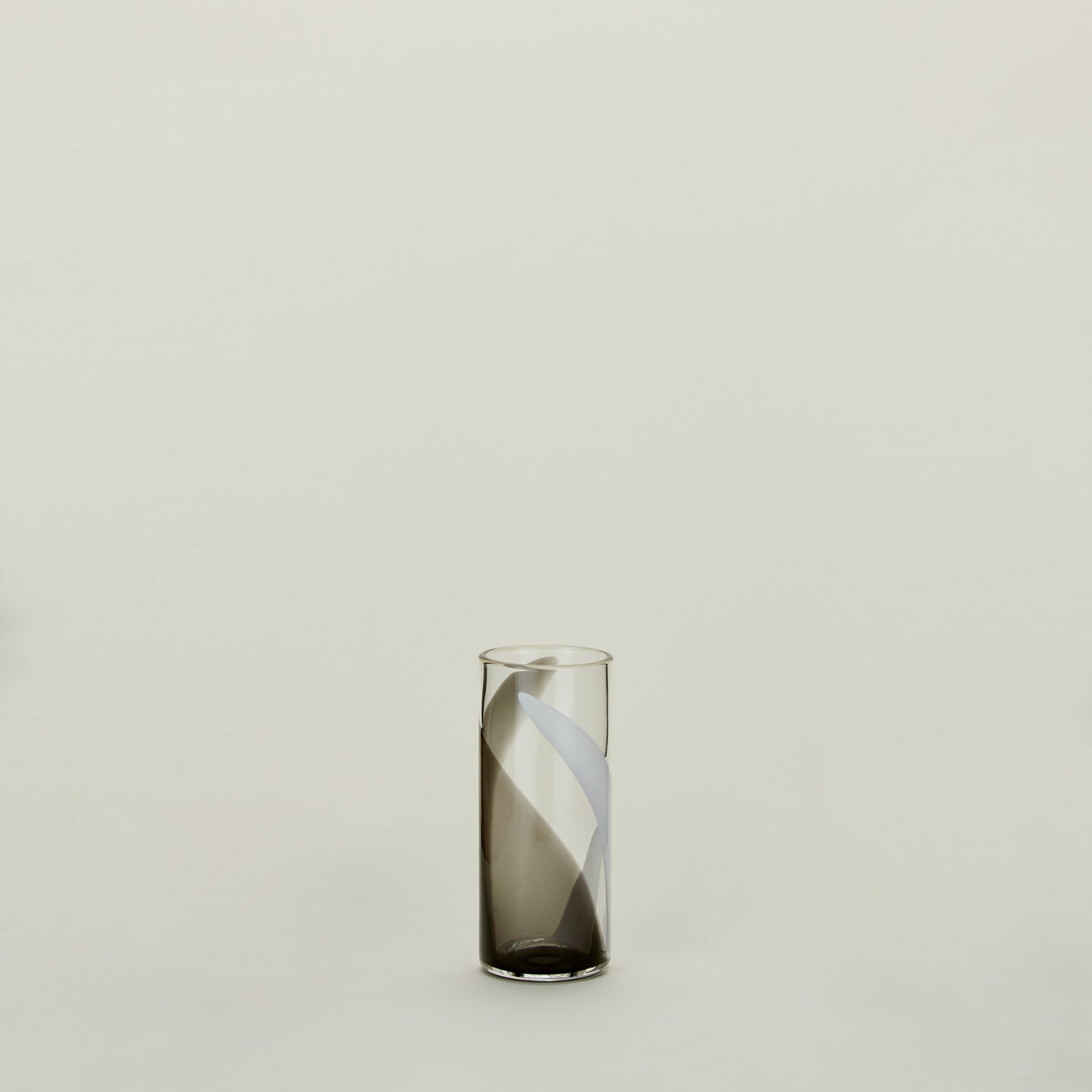 Blown Glass Highball - Light Grey/Dark Grey