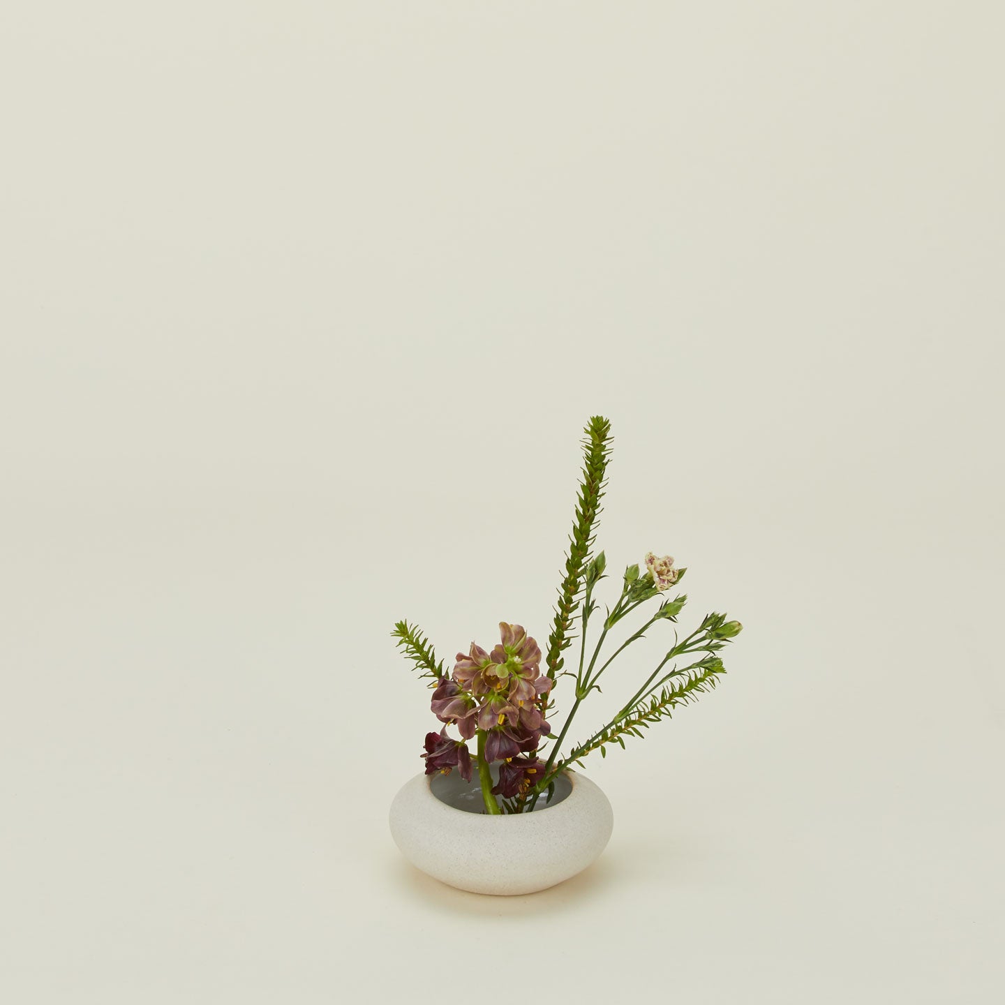 Stoneware Ikebana Vase - Natural