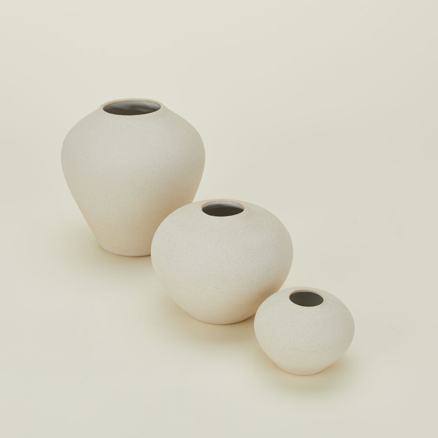 Verdure Vase in Natural in three sizes.