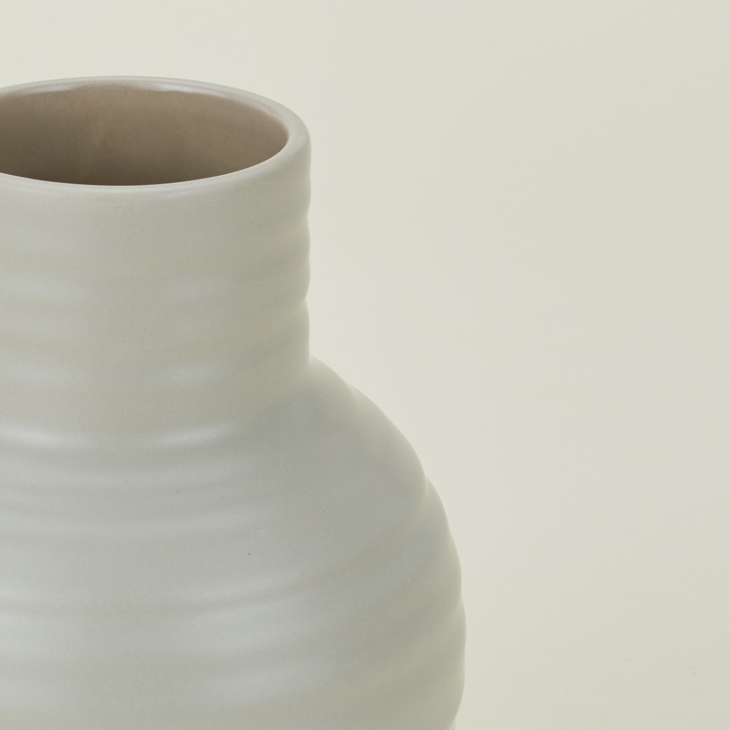 Essential Ceramic Vase - Light Grey