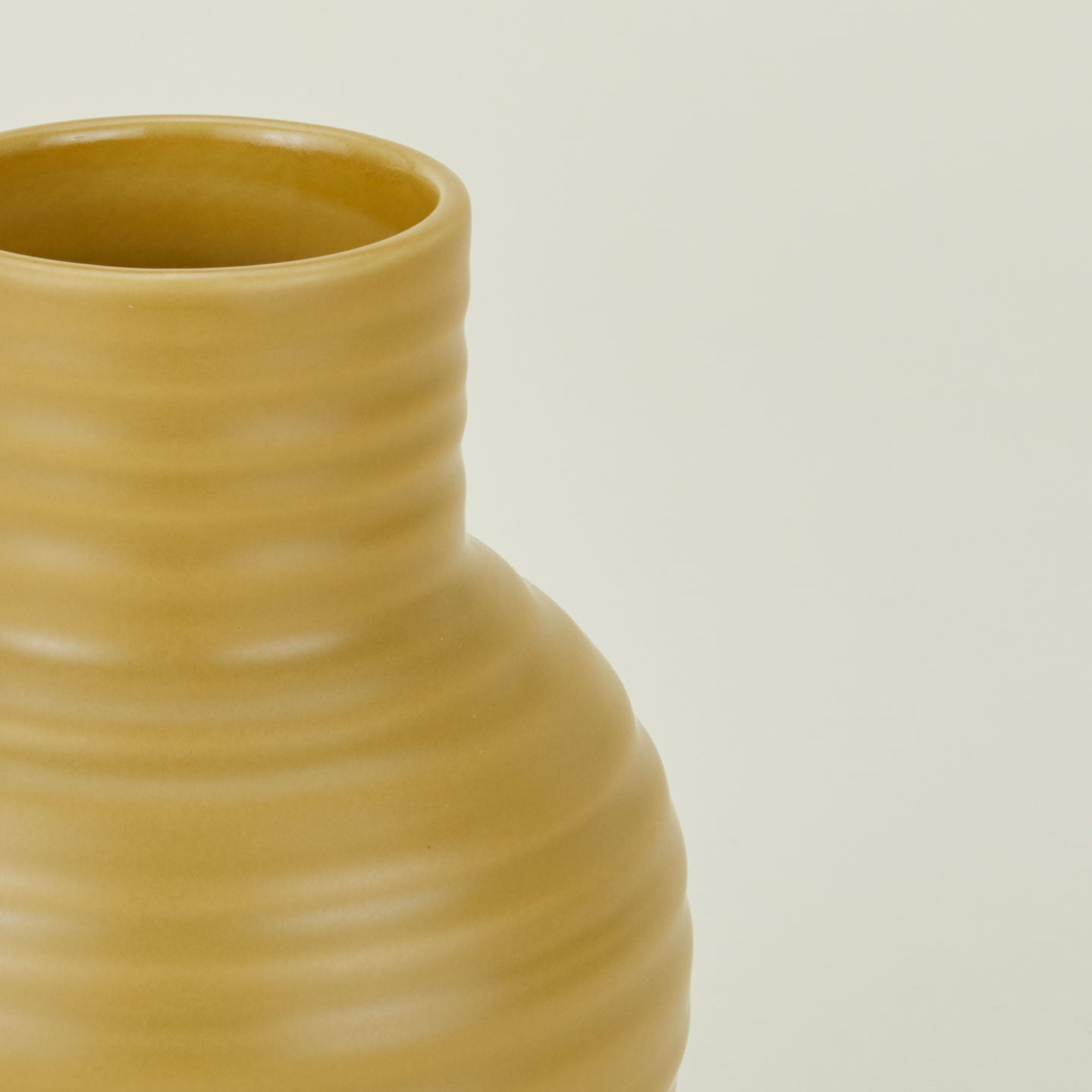 Essential Ceramic Vase - Mustard