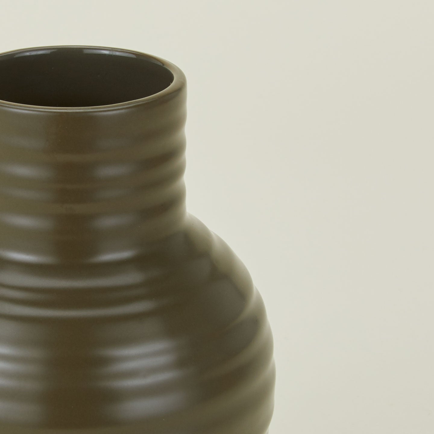 Essential Ceramic Vase - Olive
