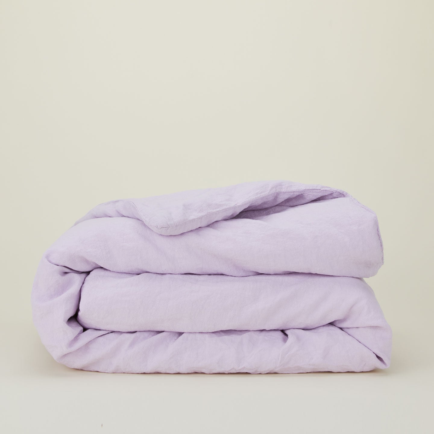 Simple Linen Duvet - Lilac