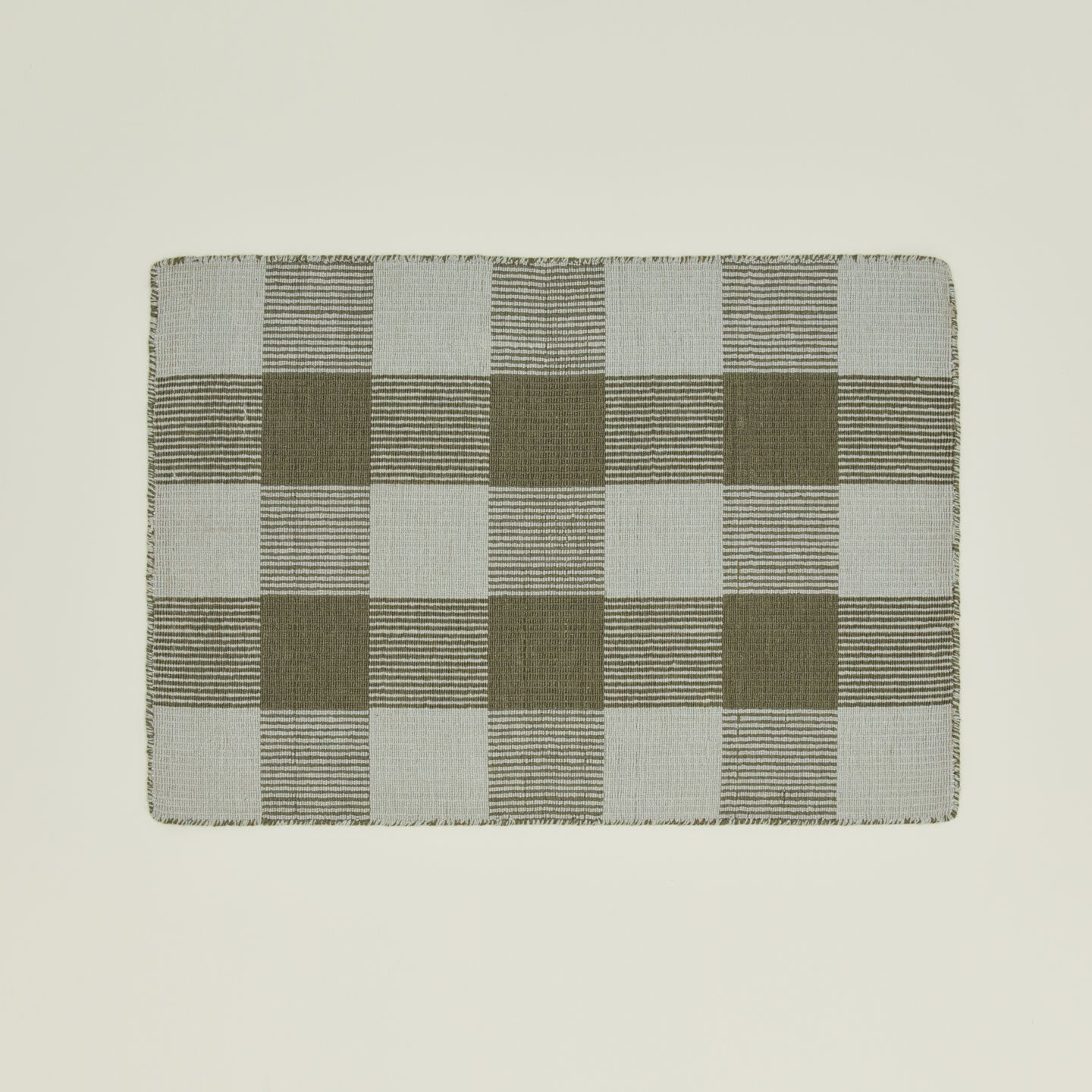 Simple Plaid Rug - Sage/Olive