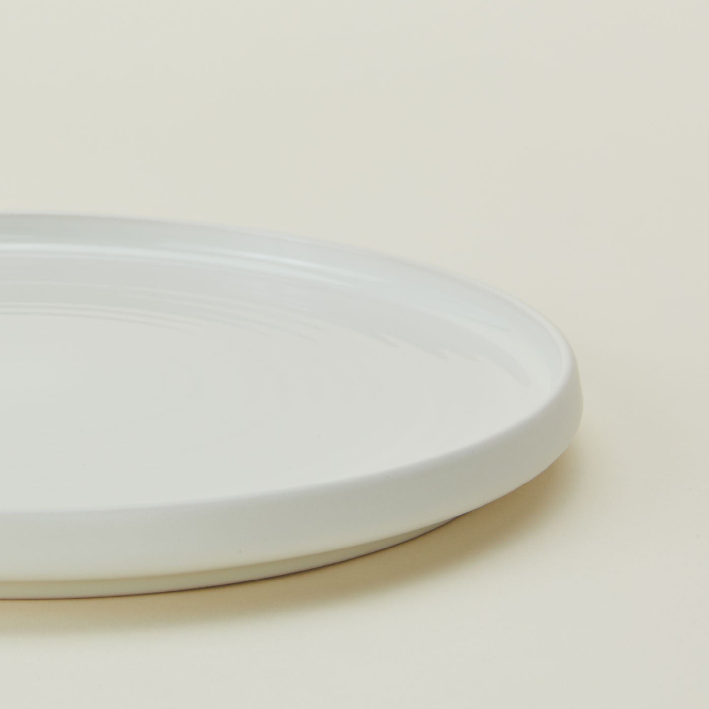 Close up of Essential Salad Plate in Bone.