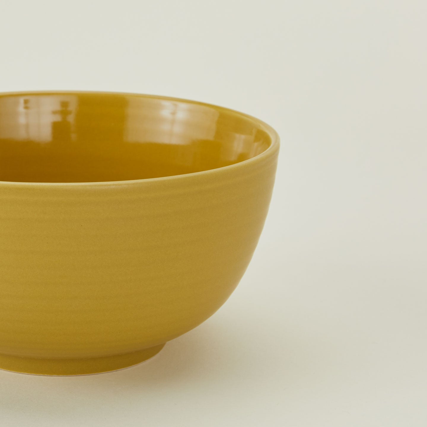 Close up of Essential Large Bowl in Mustard.