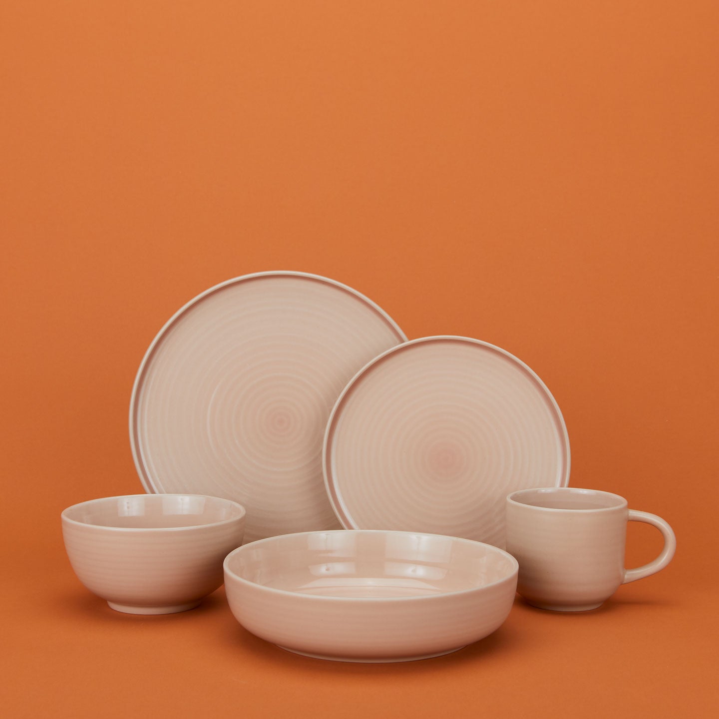 Essential Low Bowl, Set of 4 - Blush
