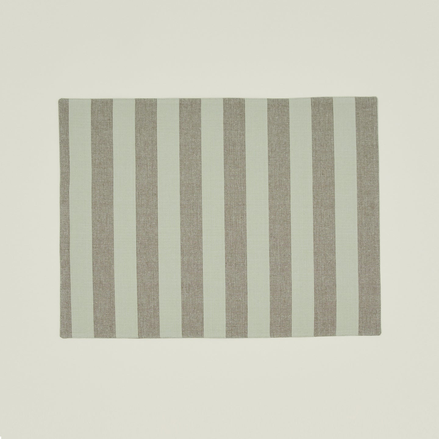 Essential Striped Placemat, Set of 4 - Olive/Sage