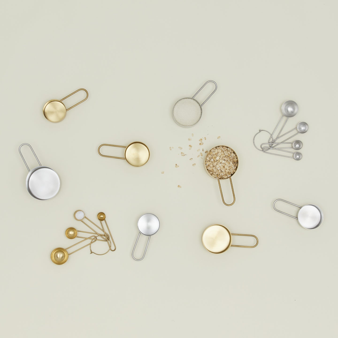 Simple Measuring Cups - Silver
