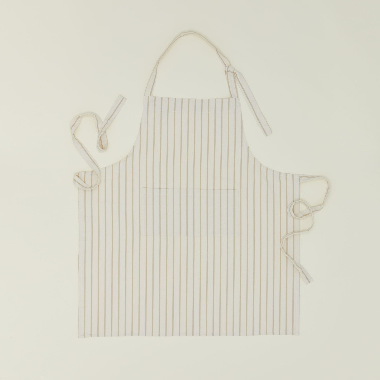 Essential Striped Apron - Ivory/Flax