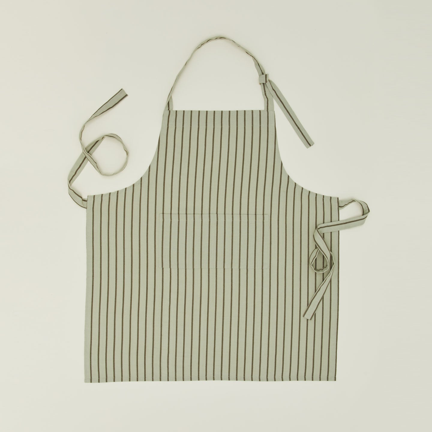Essential Striped Apron -Sage/Olive