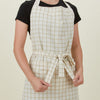 Essential Check Apron - Ivory/Flax