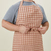 Essential Check Apron - Blush/Terracotta