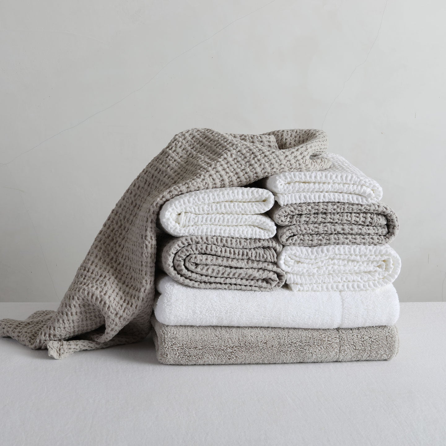 Simple Terry Bath Mat - Light Grey