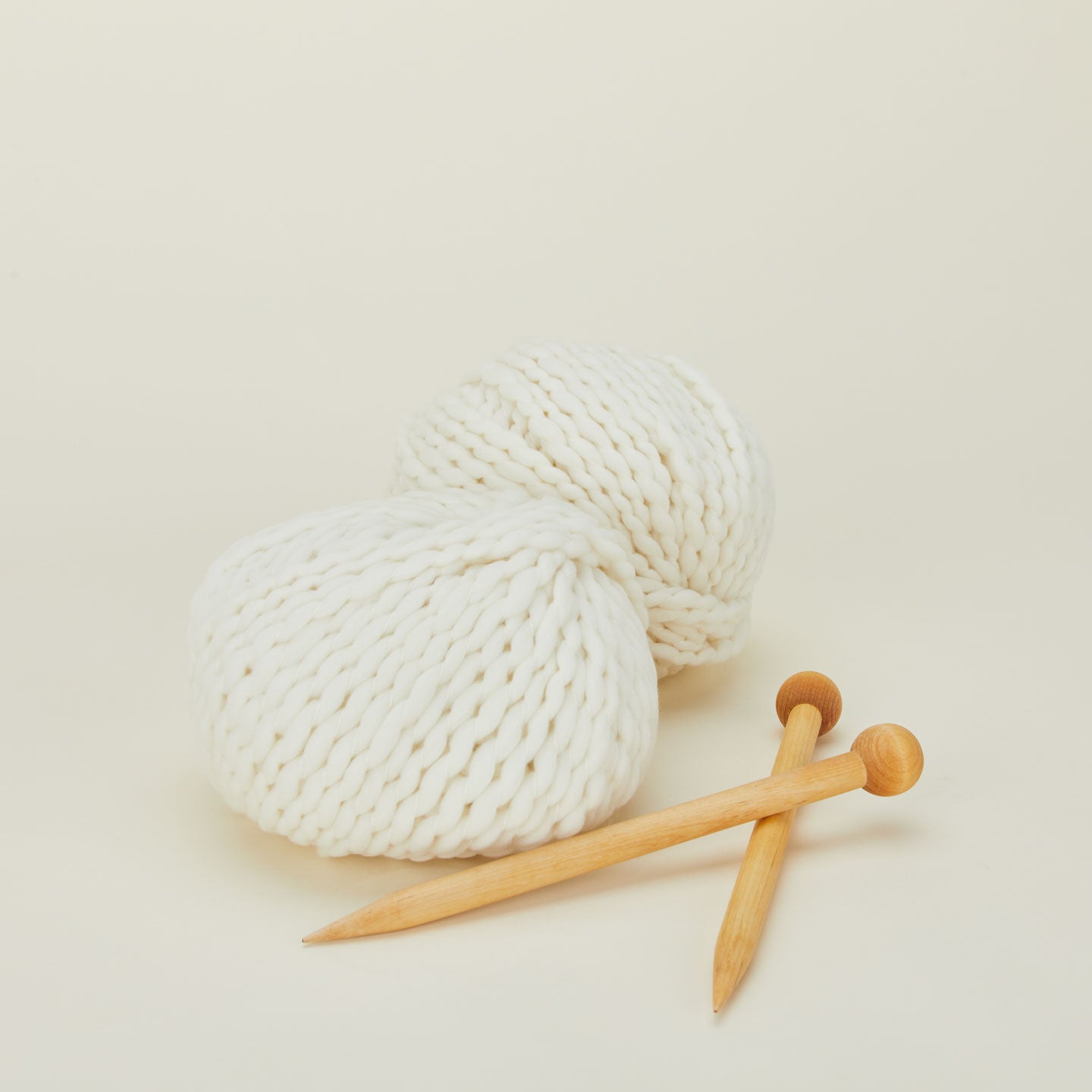 Scarf Knitting Kit - Ivory