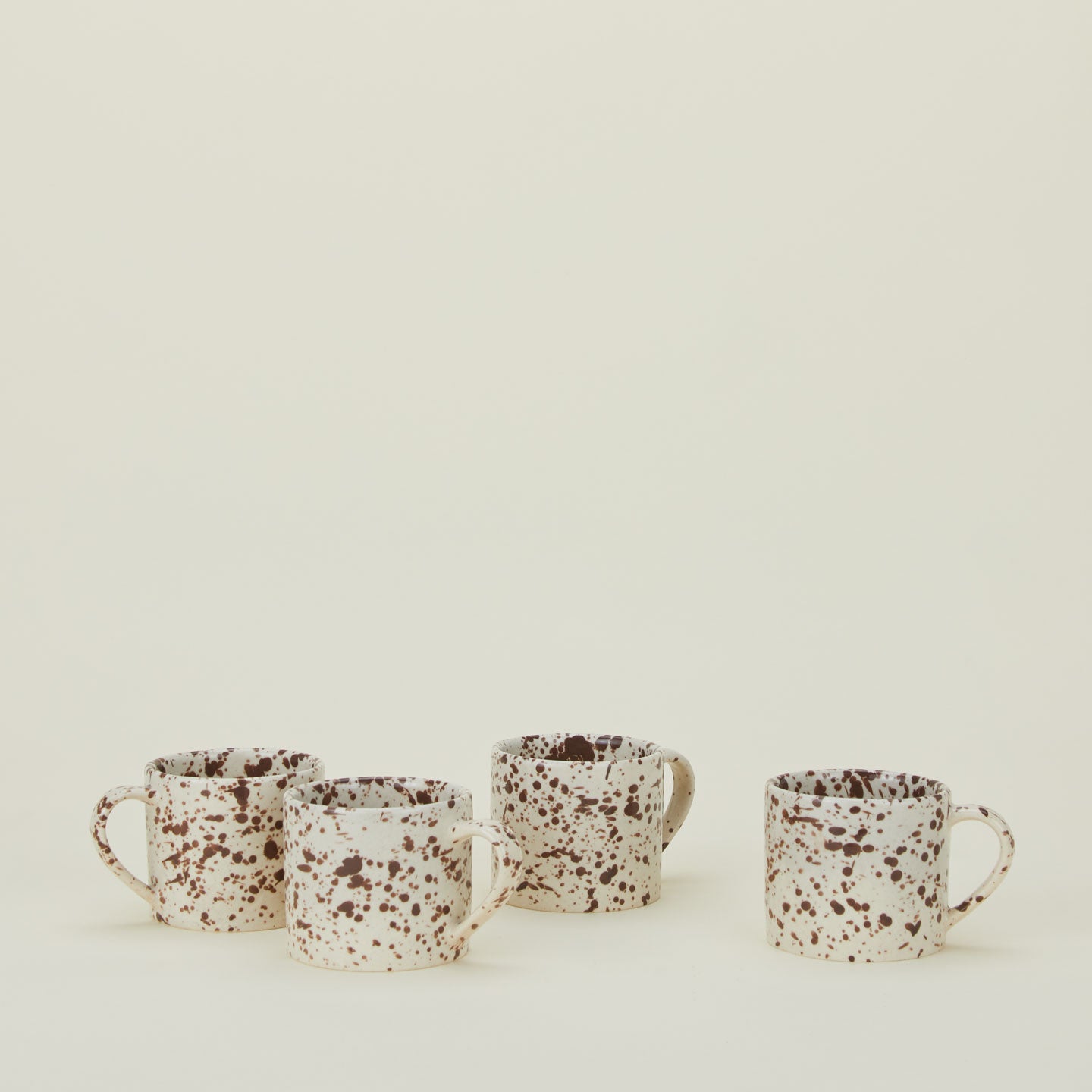 Splatterware Mug, Set of 4 - Cacao