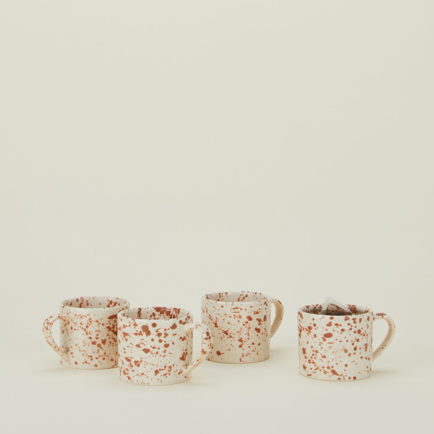Splatterware Mug, Set of 4 - Terra