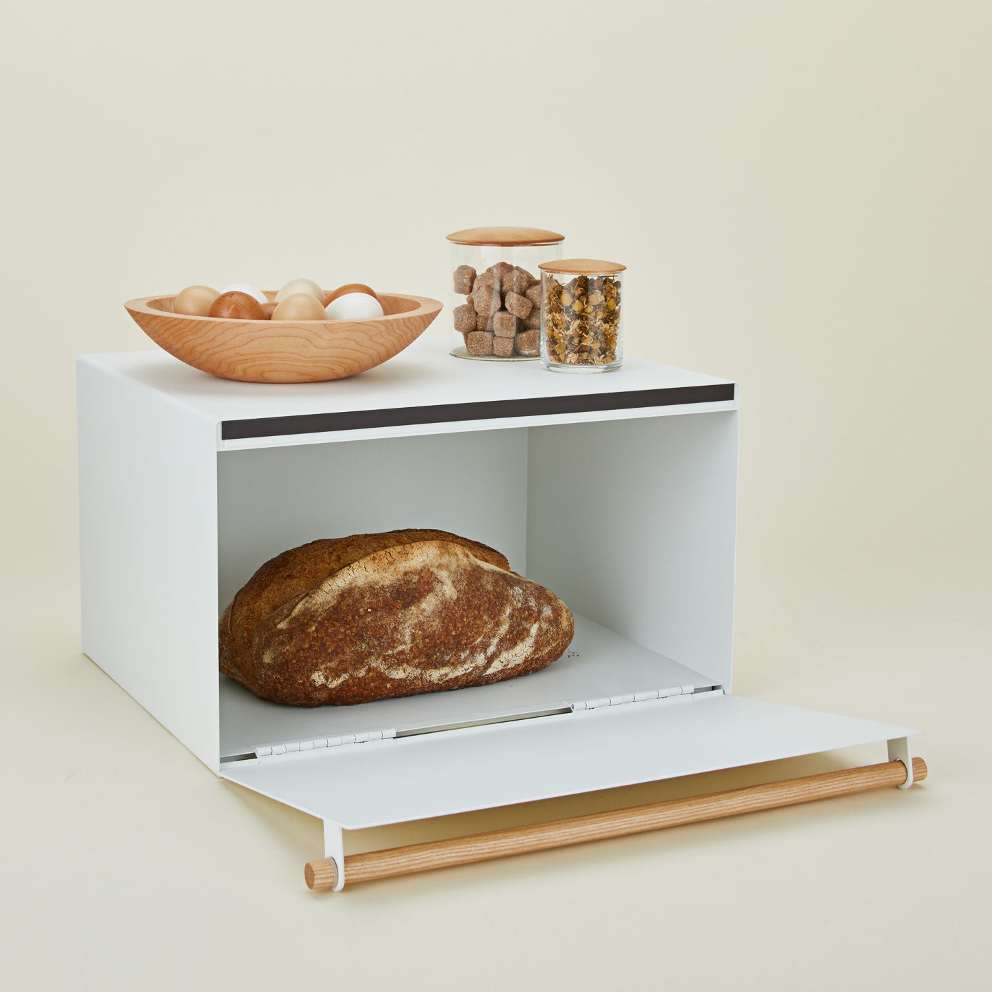 A modern bread box.