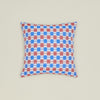 Quilted Checkered Pillow Cover - Red/Blue Checkered
