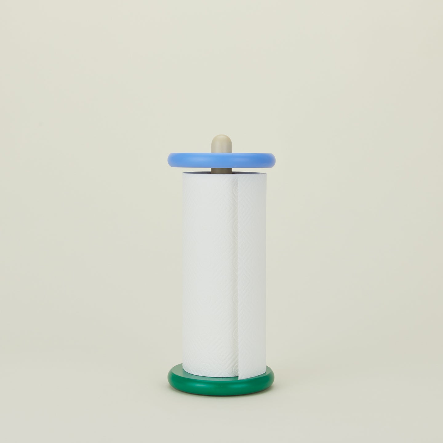 Spool paper towel holder in blue
