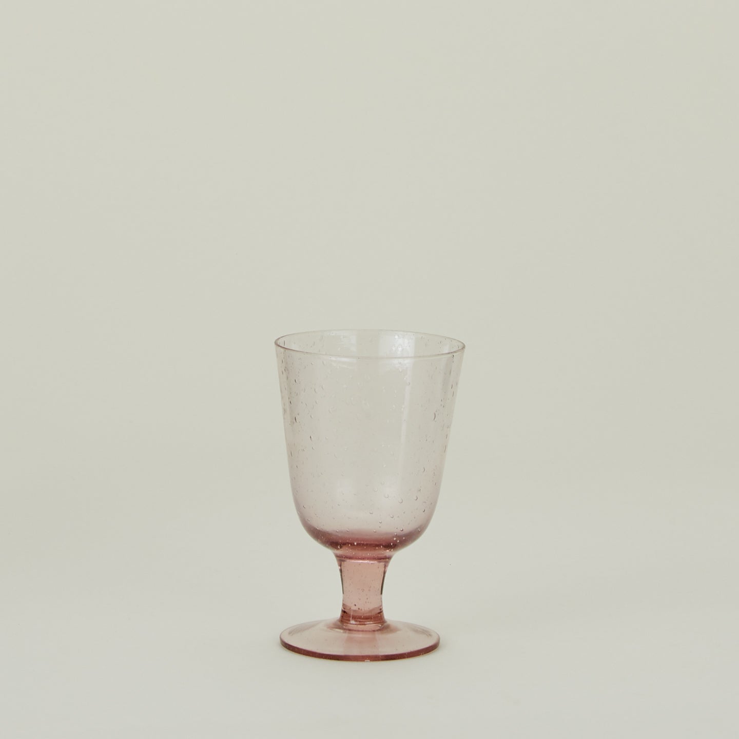Stemmed Wine Glass in Blush.