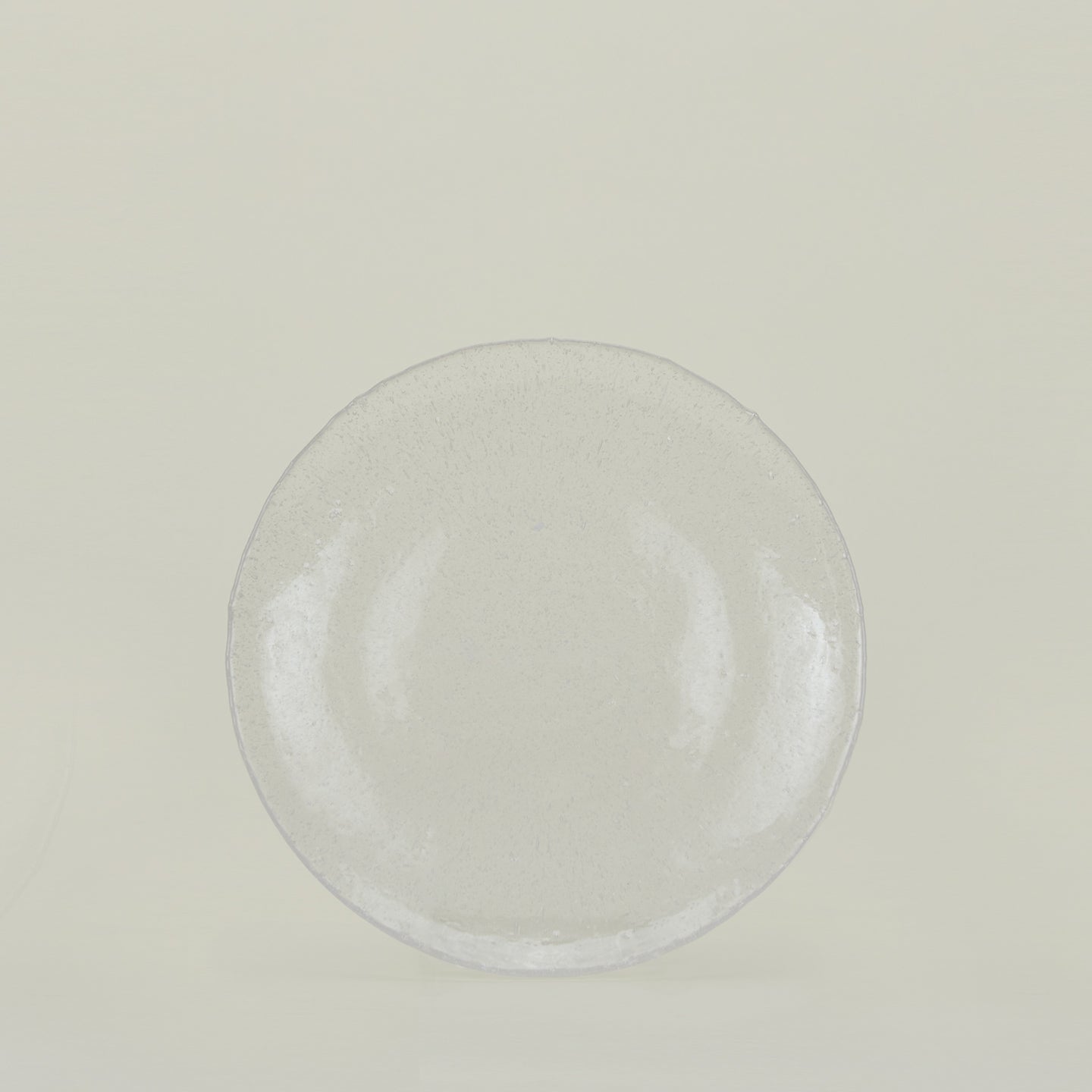 Glass Dinner Plate in Clear.