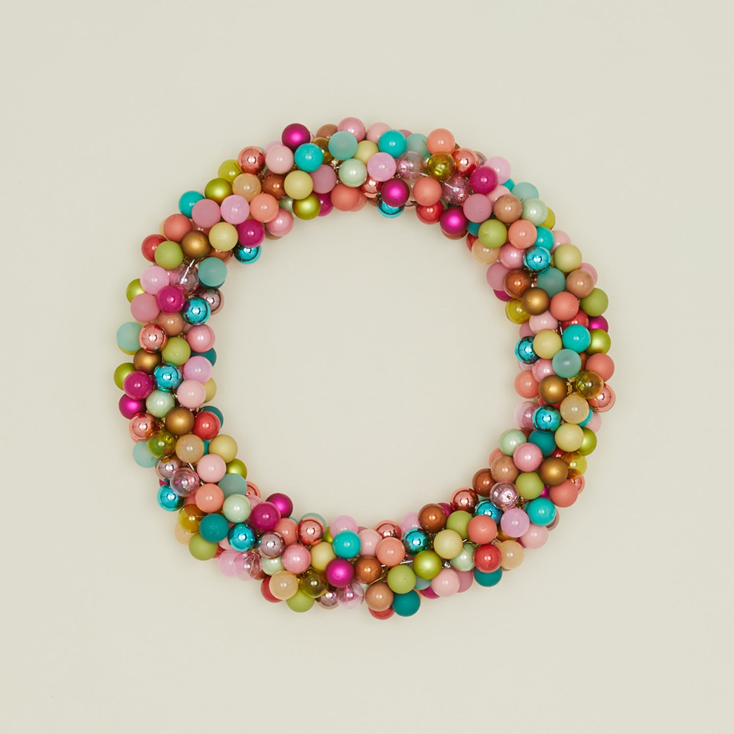 Large jolly bauble wreath
