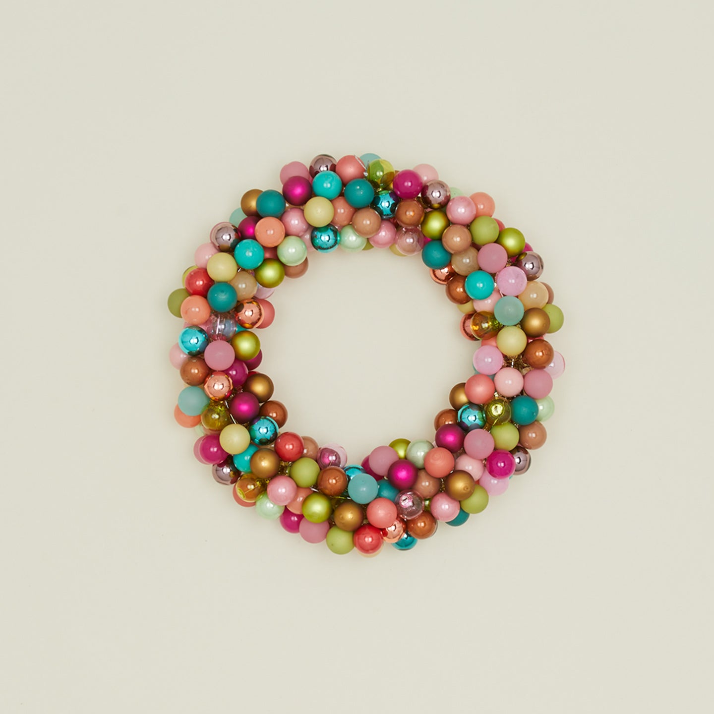 Small jolly bauble wreath