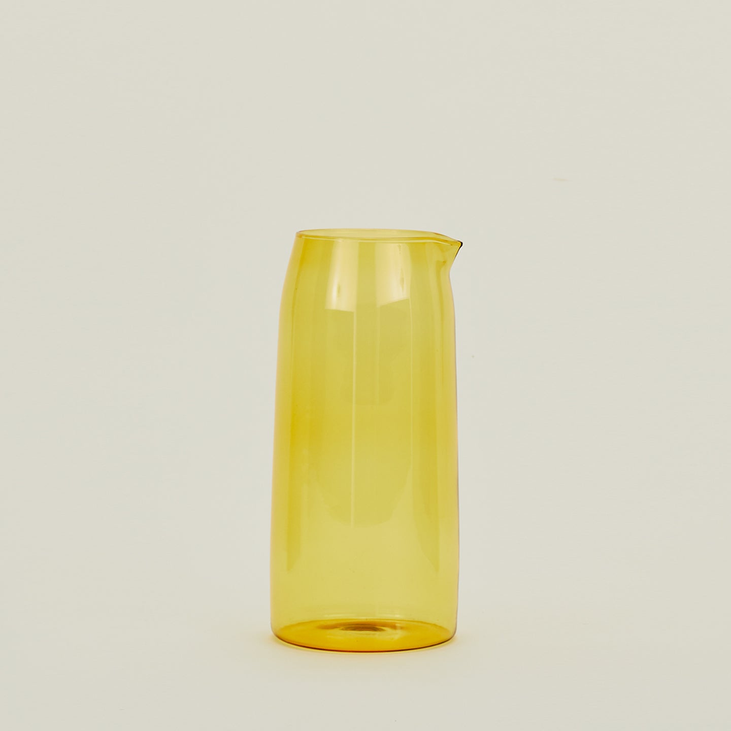 Essential Glassware Pitcher in Amber.