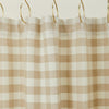Essential Gingham Shower Curtain - Ivory/Flax