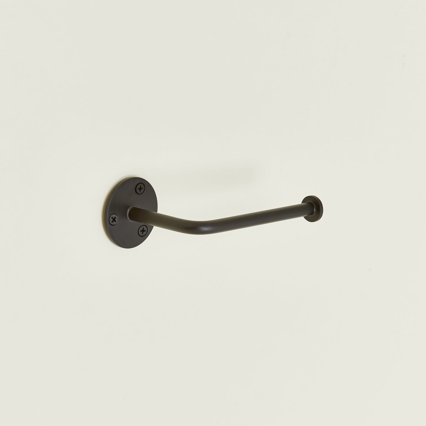 Toilet paper holder in Black.