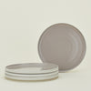 Essential Dinner Plate, Set of 4 - Light Grey