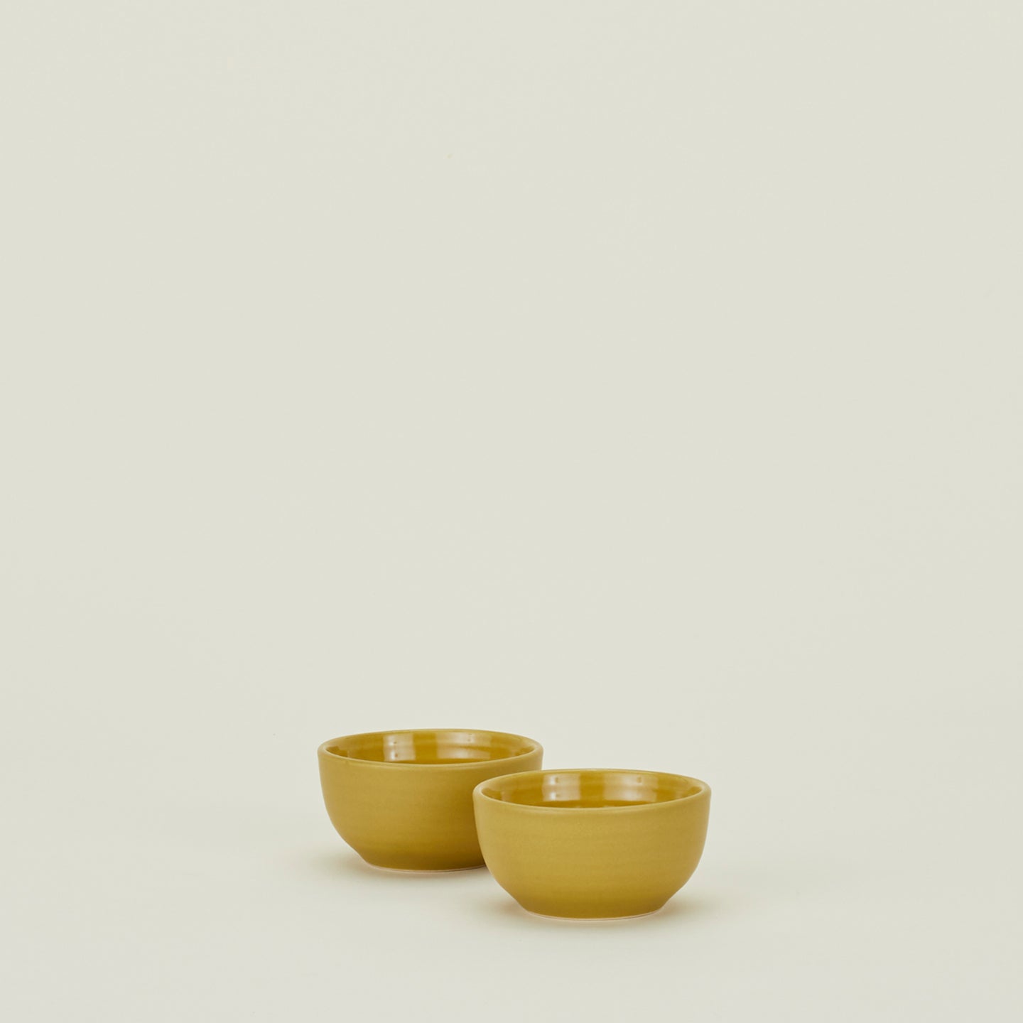 Two Essential Extra Small Bowls in Mustard.