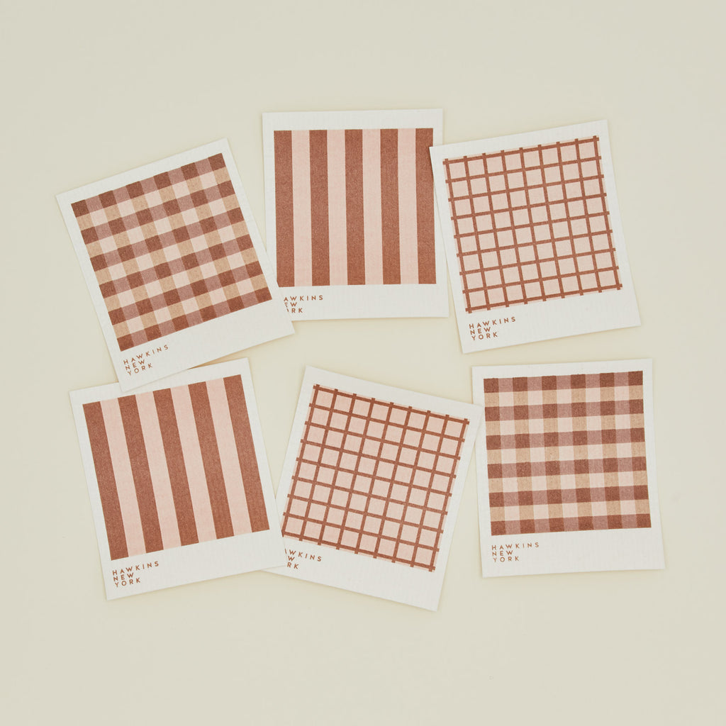 Essential Swedish Dishcloth, Set of 6 - Blush/Terracotta – Hawkins