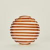 Striped Side Plate - Brown