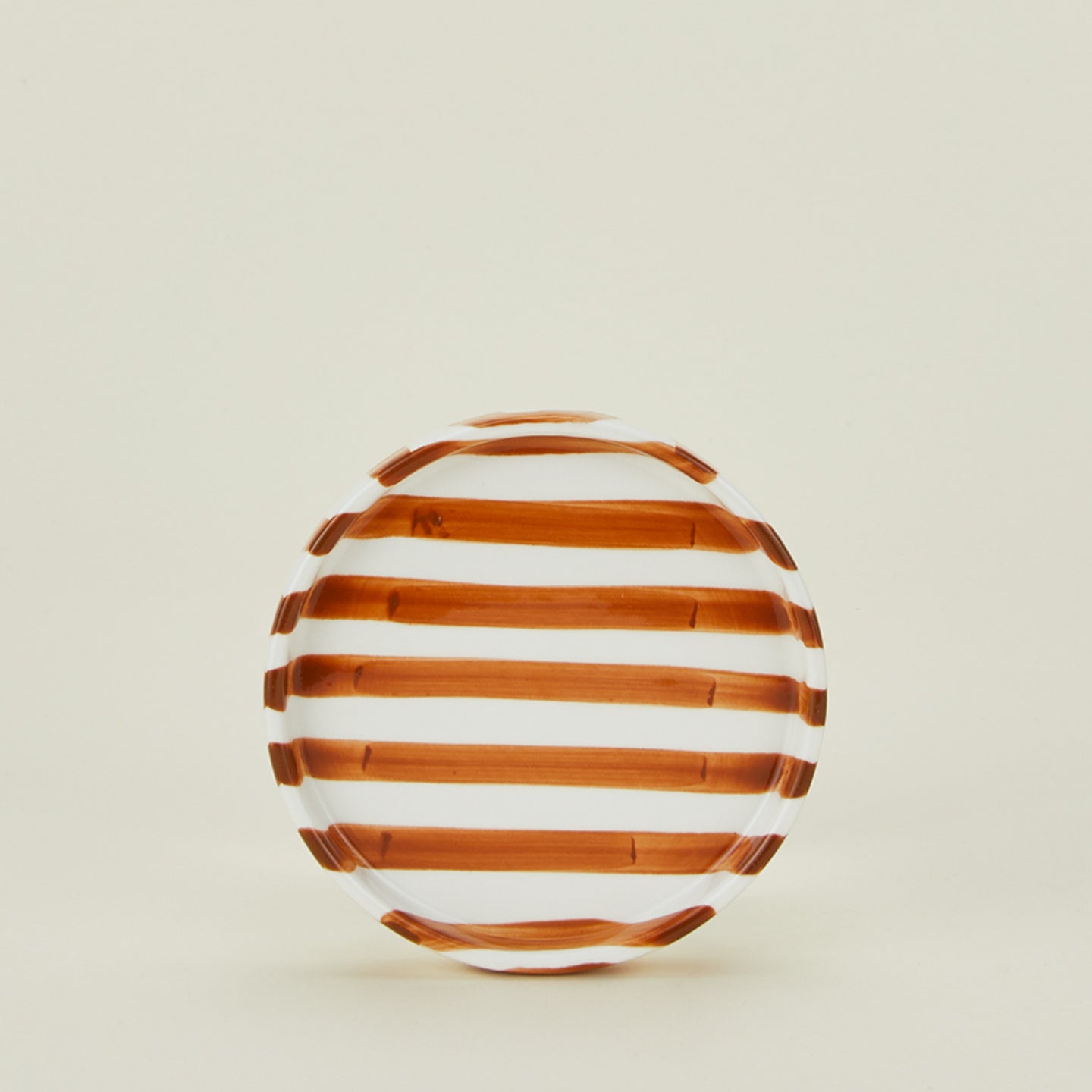 Fodory brown striped salad plate