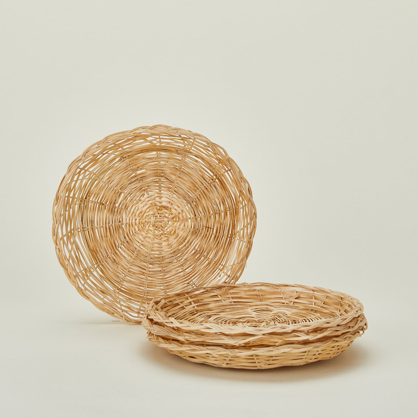 Bamboo plate holders, set of 4