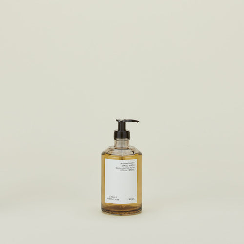 An apothecary scented liquid hand wash.