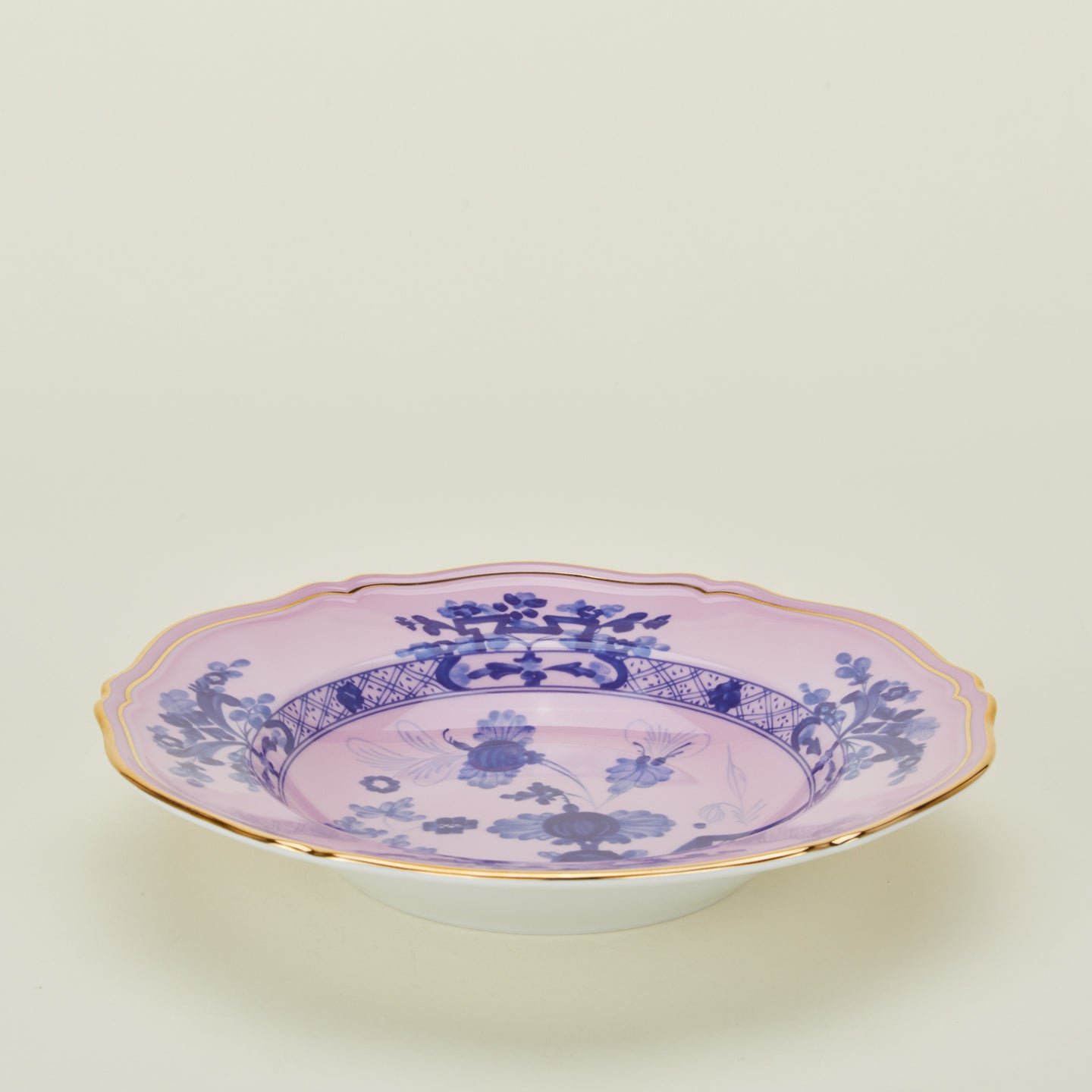 Ginori soup plate in azalea