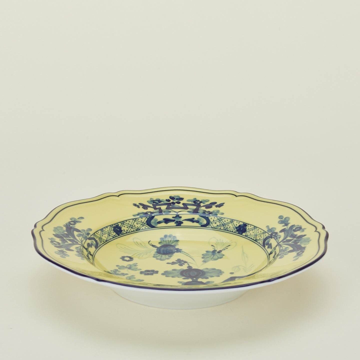 Ginori soup plate in citrino