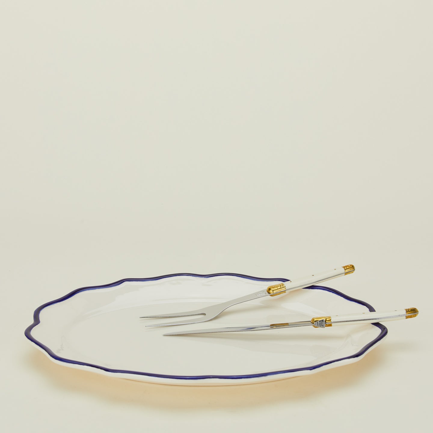 Jean Dubost Carving Set - Ivory